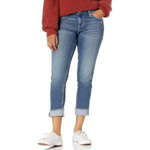 Riders by Lee Indigo Womens Fringe Cuff Boyfriend Jean(Mid Wash)