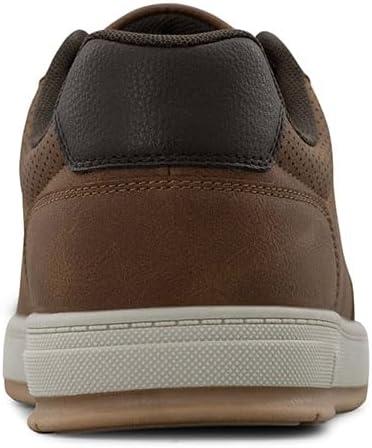imageLee Mens Dante Retro Court Fashion SneakerBritish TanChocolate