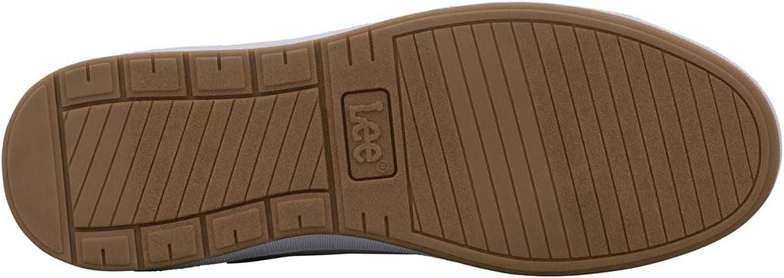 imageLee Mens Dante Retro Court Fashion SneakerWhiteBritish Tan