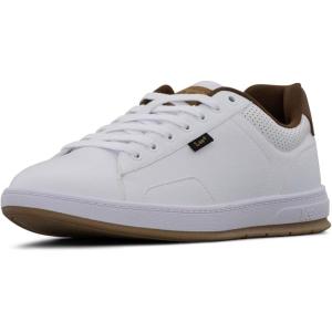 Lee Men’s Dante Retro Court Fashion Sneaker(White/British Tan)