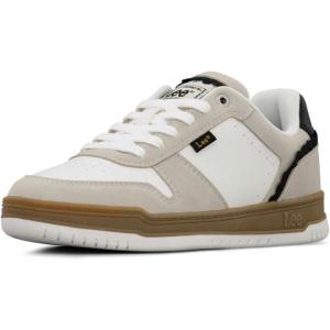 Lee Women’s Blair Retro Court Fashion Sneaker(Winter White/Natural/Black)